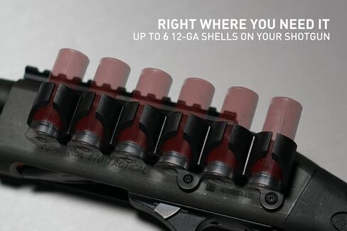 Monstrum Side Saddle 12 Gauge Shotgun Shell Holder | Compatible with Remington 870/TAC-14/1100 Series Shotguns in Saudi Arabia