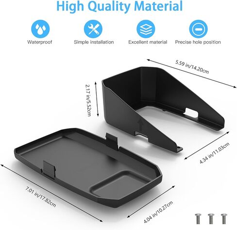 Fish Finder Waterproof Cover, Marine Navigation Protection with Sunvisor, Compatible with Garmin Striker Plus 4 and Garmin Striker Vivid 4cv (Black) in Saudi Arabia