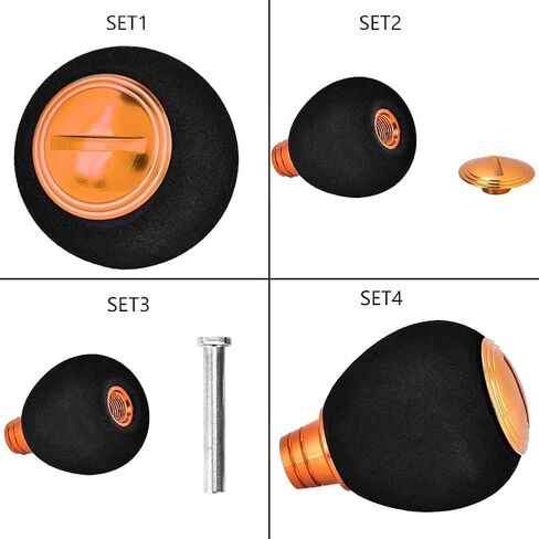 Fishing Reel Handle Grip Handle Reel Fishing Handle Reel, Power Knob Reel Reel Replacement Parts (Gold) in Saudi Arabia