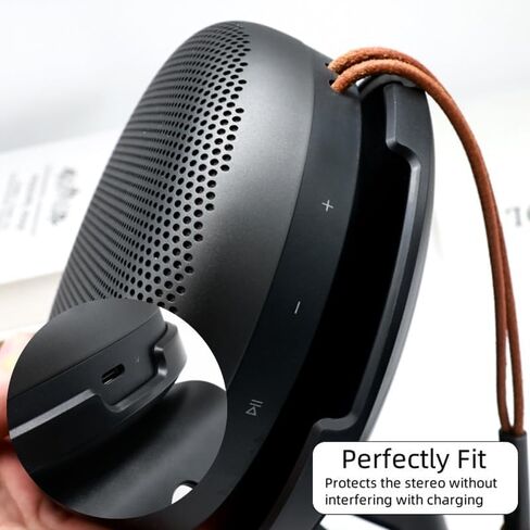 Aluminum Stand for Bang & Olufsen Beosound A1 (2nd Generation),Premium Anti-Slip Desktop Mount with Vibration Damping for Enhanced Sound,Adjustable Tilt, (Black) in Saudi Arabia