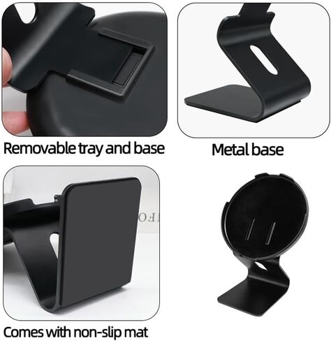 Aluminum Stand for Bang & Olufsen Beosound A1 (2nd Generation),Premium Anti-Slip Desktop Mount with Vibration Damping for Enhanced Sound,Adjustable Tilt, (Black) in Saudi Arabia