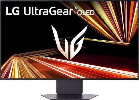 LG 32GX850A-B 32" UltraGear 4K UHD (3840 x 2160) Glossy OLED Gaming Monitor, Dual-Mode 165Hz/330Hz, 0.03ms, G-SYNC, FreeSync Premium Pro, TrueBlack 400, HDMI, DP, Tilt/Height/Swivel/Pivot Stand, Black in Saudi Arabia