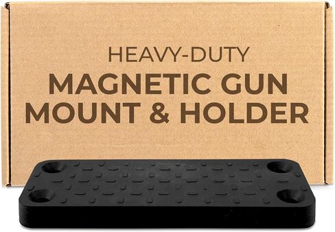 MCG Tactical Flat Gun Magnet, Heavy-Duty Magnetic Gun Mount & Holder, 45 lb Rated Concealed Firearm Mount System, Quick-Release Weapon Storage Solution for Home & Safe Vehicle & Wall Compatible in Saudi Arabia