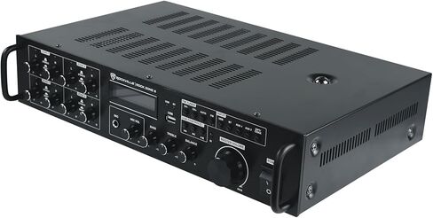 حزمة Rockville: (1) RPA60BT V2 1000 Watt 2-Ch USB Bluetooth DJ/Pro/Karaoke Amplifier Mixer Bundle with (8) HC85-16 White 8 بوصة مكبرات صوت للمسرح المنزلي في السقف (9 قطع) in Saudi Arabia