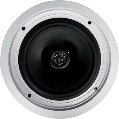 حزمة Rockville: (1) RPA60BT V2 1000 Watt 2-Ch USB Bluetooth DJ/Pro/Karaoke Amplifier Mixer Bundle with (8) HC85-16 White 8 بوصة مكبرات صوت للمسرح المنزلي في السقف (9 قطع) in Saudi Arabia