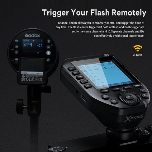 Godox XProII-O Wireless Flash Trigger for Panasonic/Olympus Camera, 1/8000s HSS TTL Convert-Manual TCM Function Large LCD Screen Flash Transmitter in Saudi Arabia
