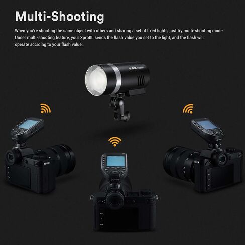 Godox XProII-O Wireless Flash Trigger for Panasonic/Olympus Camera, 1/8000s HSS TTL Convert-Manual TCM Function Large LCD Screen Flash Transmitter in Saudi Arabia