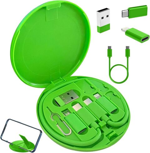 Multifunctional Data Cable Storage Box Adaptor, USB Adapter Kit Cable Convertor Storage Box(White) in Saudi Arabia