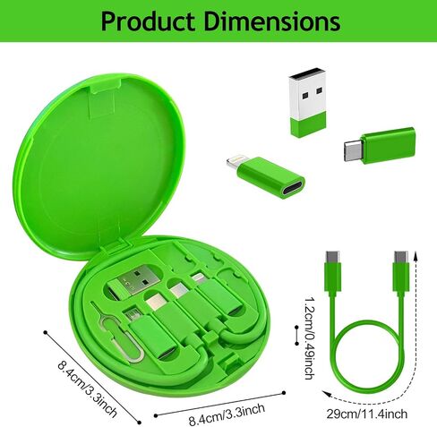 Multifunctional Data Cable Storage Box Adaptor, USB Adapter Kit Cable Convertor Storage Box(White) in Saudi Arabia