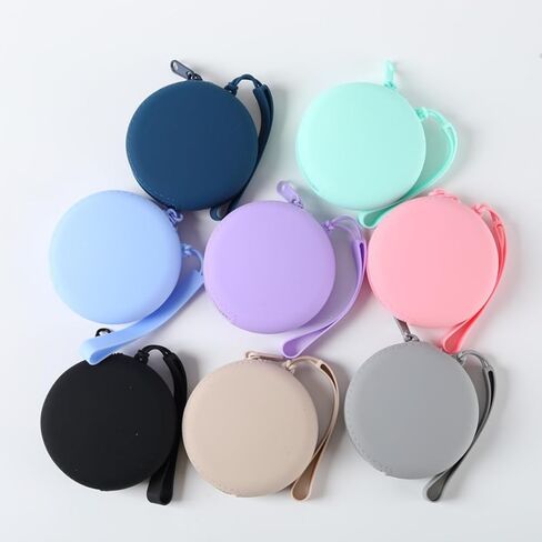 1PC Mini Storage Bags 8 Colors - Portable Organizer for Headphones, USB Drives, Cables, Makeup, Snacks, Coins - Compact Travel Home Office Accessories​, Pink in Saudi Arabia