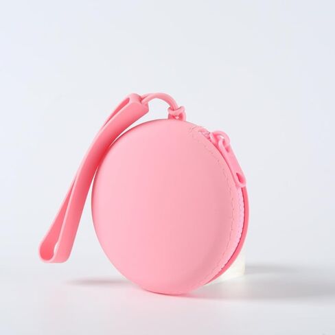 1PC Mini Storage Bags 8 Colors - Portable Organizer for Headphones, USB Drives, Cables, Makeup, Snacks, Coins - Compact Travel Home Office Accessories​, Pink in Saudi Arabia