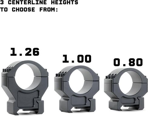 Monstrum Challenger Picatinny Scope Rings | 1 inch Diameter in Saudi Arabia