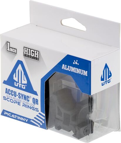 UTG ACCU-SYNC QR 1 "حلقات نطاق عالية المستوى، Picatinny، أسود in Kuwait