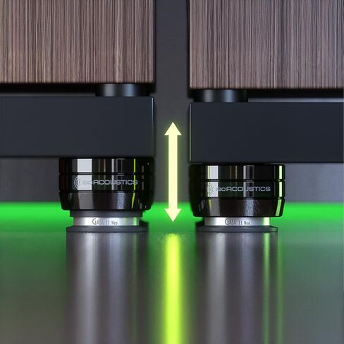 IsoAcoustics Gaia III باللون الكروم الداكن - أقدام عازلة لمكبرات الصوت ومكبرات الصوت بوزن 70 رطلاً (32 كجم) أو أقل. (مجموعة من 4) in Saudi Arabia