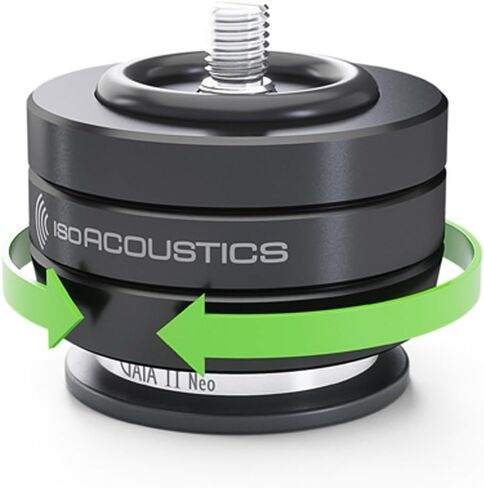 IsoAcoustics Gaia III باللون الكروم الداكن - أقدام عازلة لمكبرات الصوت ومكبرات الصوت بوزن 70 رطلاً (32 كجم) أو أقل. (مجموعة من 4) in Saudi Arabia