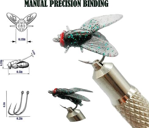 24pcs/44pcs/48pcs/64pcs Fly Fishing Flies Kit with Fly Box for Trout Bass Fishing Include Dry Flies, Wet Flies and Wooly Bugger Flies Fly Fishing Accessories in Kuwait