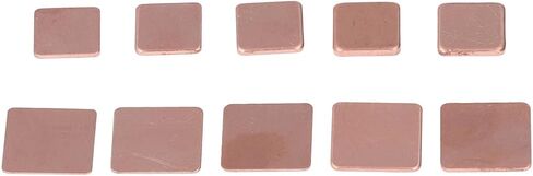 Heatsink Copper Pad Premium Thermal Conductive Cooling Kit for PC Components CPU GPU VGA RAM VRAM IC Chips Includes 10 Types 100PCS Copper Shims with Storage Box in Saudi Arabia