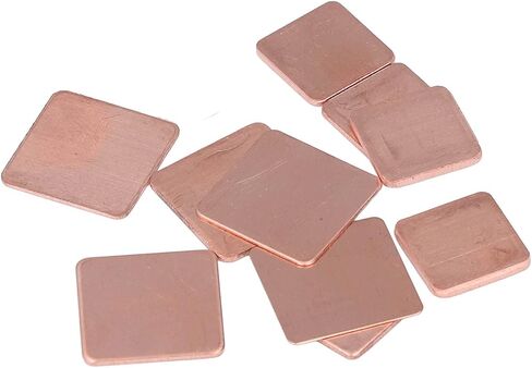 Heatsink Copper Pad Premium Thermal Conductive Cooling Kit for PC Components CPU GPU VGA RAM VRAM IC Chips Includes 10 Types 100PCS Copper Shims with Storage Box in Saudi Arabia