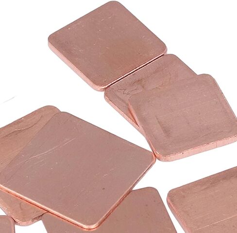 Heatsink Copper Pad Premium Thermal Conductive Cooling Kit for PC Components CPU GPU VGA RAM VRAM IC Chips Includes 10 Types 100PCS Copper Shims with Storage Box in Saudi Arabia