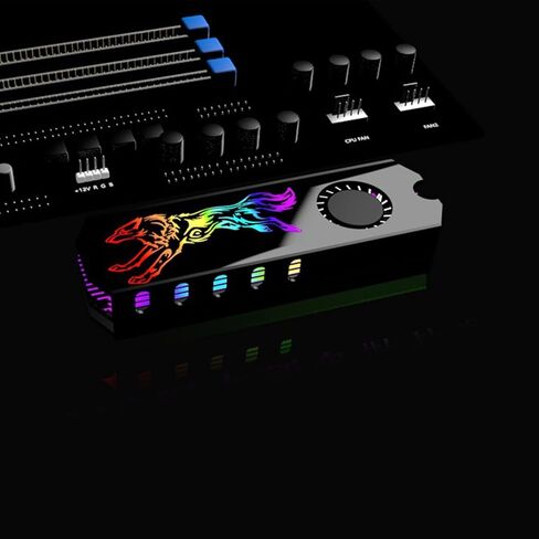 M2 Heatsink Heat Dissipation Radiators M.2 Cooling Heat Sink Thermal Pad Support-RGB for M.2 2280 SSD Hard Drive in Kuwait