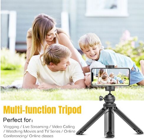 Phone Tripod, Extendable Tabletop Lightweight Tripod Stand with Holder for Phone Camera Video Recording in Saudi Arabia