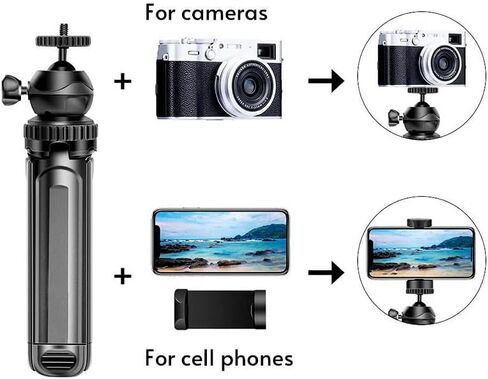 Phone Tripod, Extendable Tabletop Lightweight Tripod Stand with Holder for Phone Camera Video Recording in Saudi Arabia