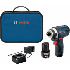 BOSCH PS41-2A 12V Max 1/4-Inch Hex Impact Driver Kit with 2 Batteries, Charger and Case,Blue in Kuwait