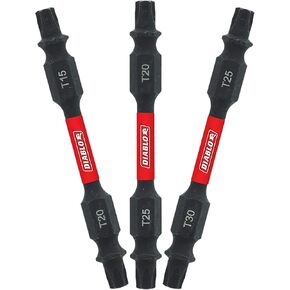 Diablo 2-1/2 in. Double-Ended Torx Drive Bit Assorted Pack (3-Piece) in Kuwait