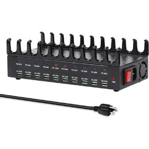 690W Charging Station for Multiple Devices, 20-Port USB C Fast Charging Station with Double 100W PD PPS Port, Multi Device Fast Charger Dock for MacBook Pro Laptop, iPhone, iPad, Tablet, Cell Phone in Kuwait