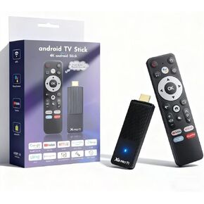 Android TV Stick 14.0, 2025 4K TV Stick 2GB RAM 16GB ROM Ultra HD RK3518 وحدة المعالجة المركزية تدعم 2.4G/5G Wi-Fi Bluetooth 5.0 USB HDR10 مع جهاز التحكم عن بعد الصوتي بتقنية Bluetooth - أسود in Kuwait