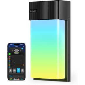 Govee Outdoor Wall Light, 1500LM Smart RGBIC Porch Lights Outdoor with 45 Scene Modes, IP65 Waterproof for Outdoor Decor, DIY, Wall Sconce Works with Alexa, Google Assistant and Matter, 2 Pack in Kuwait