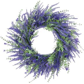 Wreath for Front Door,24-26 Inch Large Faux Wreath with Bow Christmas Wreathe Indoor Outdoor Artificial Decorative for Winter-to-Spring Season in Saudi Arabia