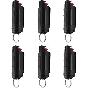 Pepper Spray for Women, Quick Release Self Defense Keychain, Finger Grip for Faster Aim, 3X Longer Spray (Up to 10 Sec), Max Police Strength OC Spray,Running and Everyday Carry in Kuwait