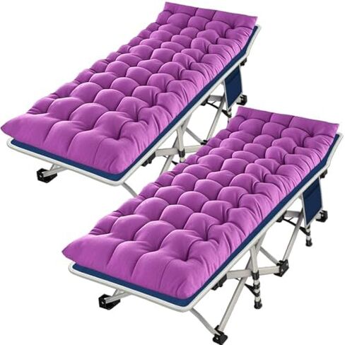 32" Wide XXL Camping Cot with Comfortable Mattress for Adults Oversize Cots for Sleeping Camping Bed Folding Cot Heavy Duty with Carry Bag for Home Outdoor Indoor in Saudi Arabia
