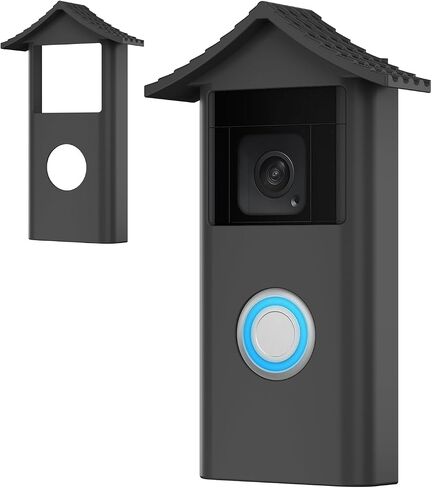 Baaletc Soft-Touch Silicone Cover for R-ing Video Doorbell (2 Gen)- Military-Grade Shock Absorption & All-Weather Shield Anti-Slip Grip, UV Proof (R-ing doorbell case-2020) in Saudi Arabia