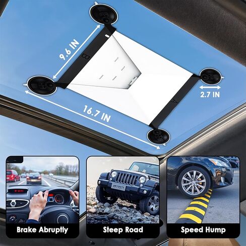 Starlink Mini Mount, Enhanced Strong Suction Cups, Starlink Mini Accessories Mount Adjustable Design for Car Windows, Sunroofs, RVs, Boats, Trucks - Stable Satellite Signal for Road Trips and Travel in Kuwait