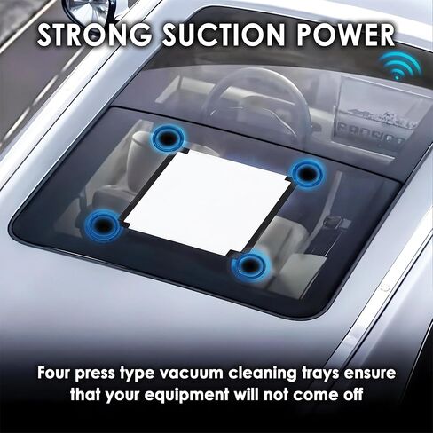 Starlink Mini Mount, Enhanced Strong Suction Cups, Starlink Mini Accessories Mount Adjustable Design for Car Windows, Sunroofs, RVs, Boats, Trucks - Stable Satellite Signal for Road Trips and Travel in Kuwait