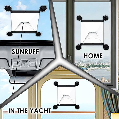 Starlink Mini Mount, Enhanced Strong Suction Cups, Starlink Mini Accessories Mount Adjustable Design for Car Windows, Sunroofs, RVs, Boats, Trucks - Stable Satellite Signal for Road Trips and Travel in Kuwait