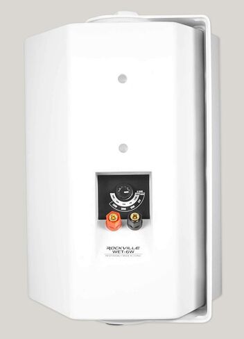 Rockville WET-6W White 70V 6.5 بوصة سماعات حائط داخلية/خارجية مصنفة IPX55، دعامة تثبيت دوارة، مقاومة للطقس للمطاعم والباحات والمساحات التجارية، 5 قطع in Kuwait