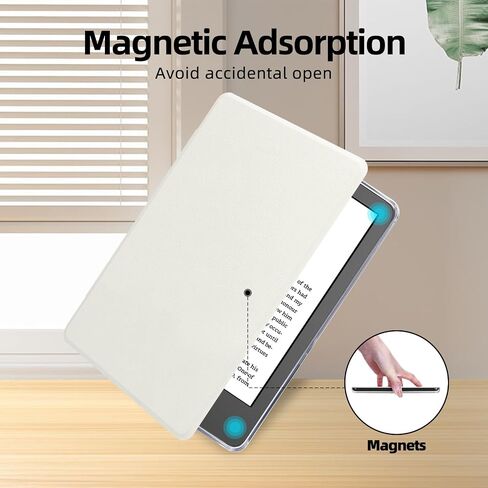 Case with Hand Strap for 6" Kindle Paperwhite (10th Generation-2018 Release,Model No.PQ94WIF),Lihght PU Leather Cover and Transparent Hard Back,with Auto Sleep/Wake,Gentle Purple in Saudi Arabia