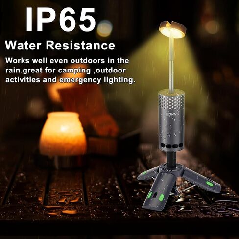 Camping Lights Rechargeable, Detachable Camping Lantern with Stand, Telescopic Waterproof Camp Lamp, Magnetic Work Hanging Light, LED Tent Flashlights for Emergency (Gray- Upgraded) in Saudi Arabia