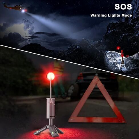 Camping Lights Rechargeable, Detachable Camping Lantern with Stand, Telescopic Waterproof Camp Lamp, Magnetic Work Hanging Light, LED Tent Flashlights for Emergency (Gray- Upgraded) in Saudi Arabia