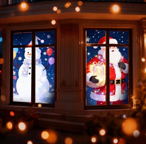 شاشة عرض خلفية ثلاثية الأبعاد مقاس 40 بوصة × 60 بوصة لعيد الميلاد، شاشة عرض نافذة محمولة قابلة للطي مع مجموعة تثبيت، شاشة عرض فيديو ثلاثية الأبعاد مزدوجة الجوانب للاستخدام الداخلي والخارجي in Kuwait