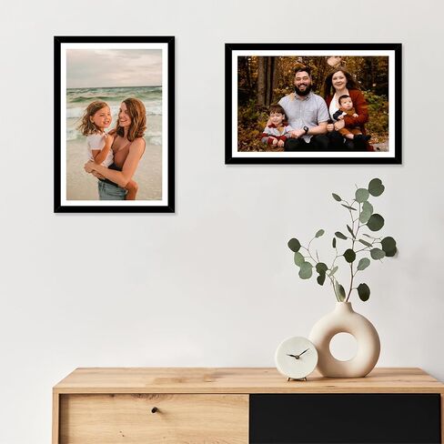مجموعة إطارات صور مقاس 8.5 × 11 مكونة من 5 قطع للتعليق على الحائط والطاولة، شاشة مقاس 6 × 8 بوصة مع حصيرة أو 8.5 × 11 بدون حصيرة، إطار صور لشهادة مجمعة مقاس 8.5 × 11 مع زجاج شبكي مقاوم للكسر، 5 عبوات، أسود in Kuwait