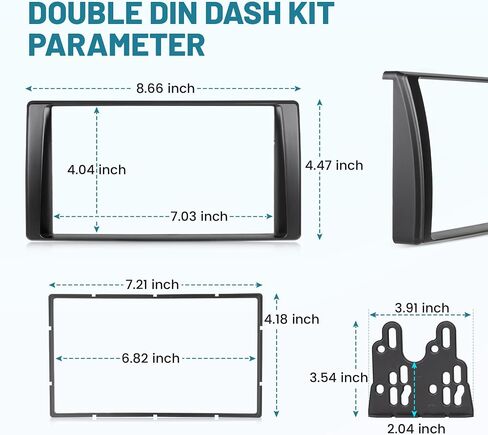 NuIth Double DIN مجموعة أدوات تثبيت راديو ما بعد البيع لسيارة Toyota Camry 2002-2006 بدون نظام ملاحة راديو داش ستيريو تركيب تركيب مجموعات دعامة الحافة (مجموعة أجهزة القياس + سلك) in Saudi Arabia