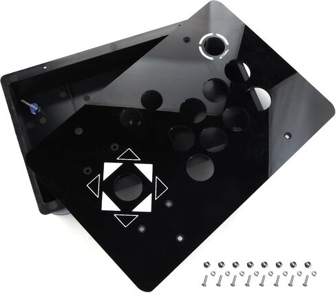 CHICHIYANG Arcade Joystick Base Box Case & Acrylic Panel Kit Suitable for DIY Arcade Game Machine Cabinet Controller in Saudi Arabia