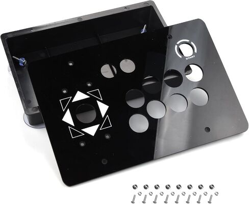 CHICHIYANG Arcade Joystick Base Box Case & Acrylic Panel Kit Suitable for DIY Arcade Game Machine Cabinet Controller in Saudi Arabia