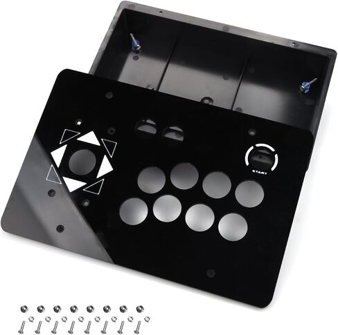 CHICHIYANG Arcade Joystick Base Box Case & Acrylic Panel Kit Suitable for DIY Arcade Game Machine Cabinet Controller in Saudi Arabia