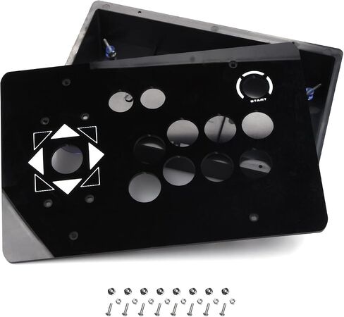CHICHIYANG Arcade Joystick Base Box Case & Acrylic Panel Kit Suitable for DIY Arcade Game Machine Cabinet Controller in Saudi Arabia