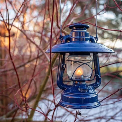 Feuerhand Lantern Reflector Shade for Feuerhand Oil Lantern, Directs Light, Glare and Globe Protection, Cobalt Blue in Kuwait